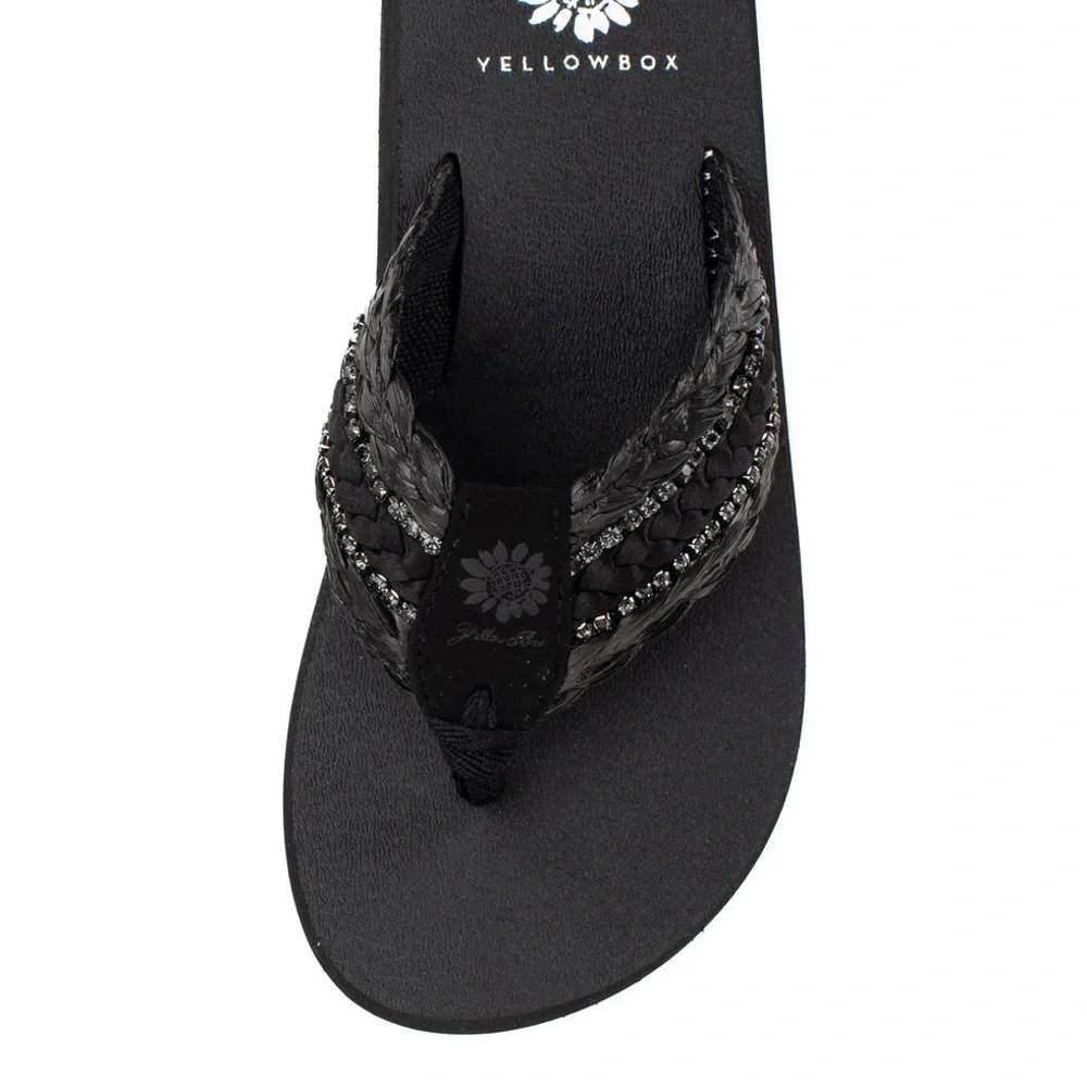 Yellow box Norla Flip Flop color black medium width - Picture 4 of 4